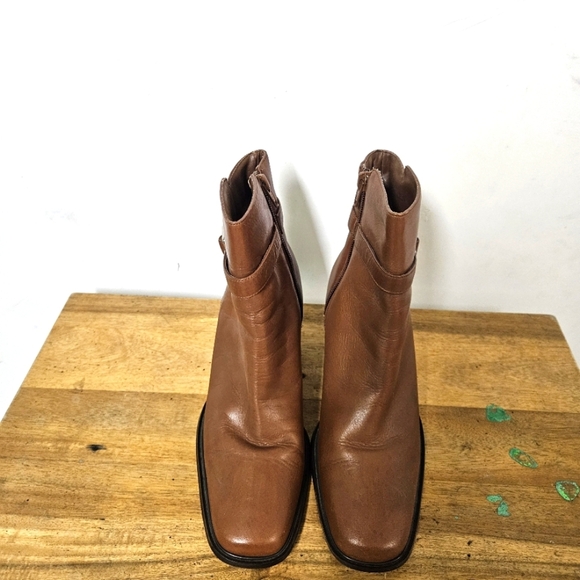 Karen Scott Women's Leather Ankle Boots Size 7.6 - Picture 3 of 16